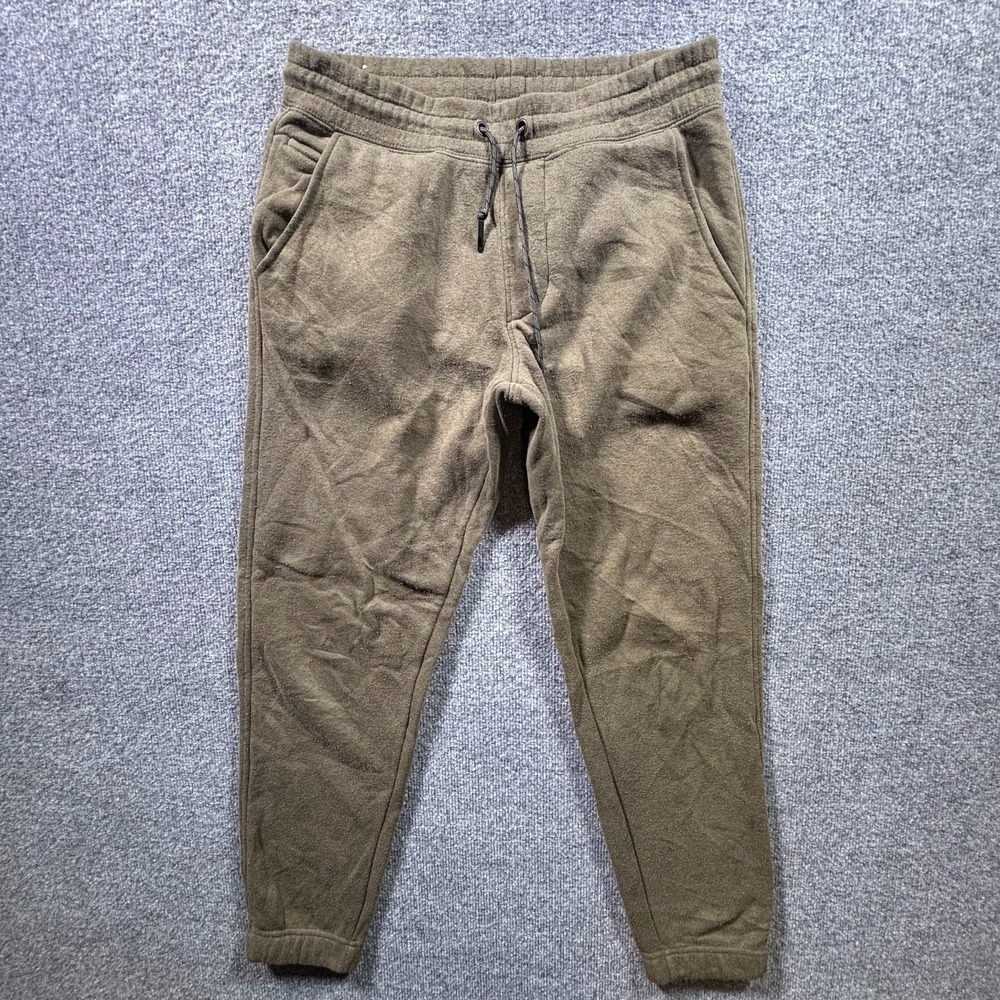 Weatherproof Vintage Jogger Sweatpants Mens M Brown Fleece Drawstring Activewear